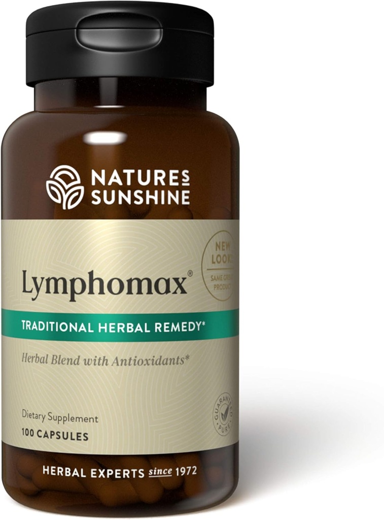 Nature's Sunshine Lymphomax、100カプセル、免疫システムブースター、自然に呼吸器と尿器系をサポート