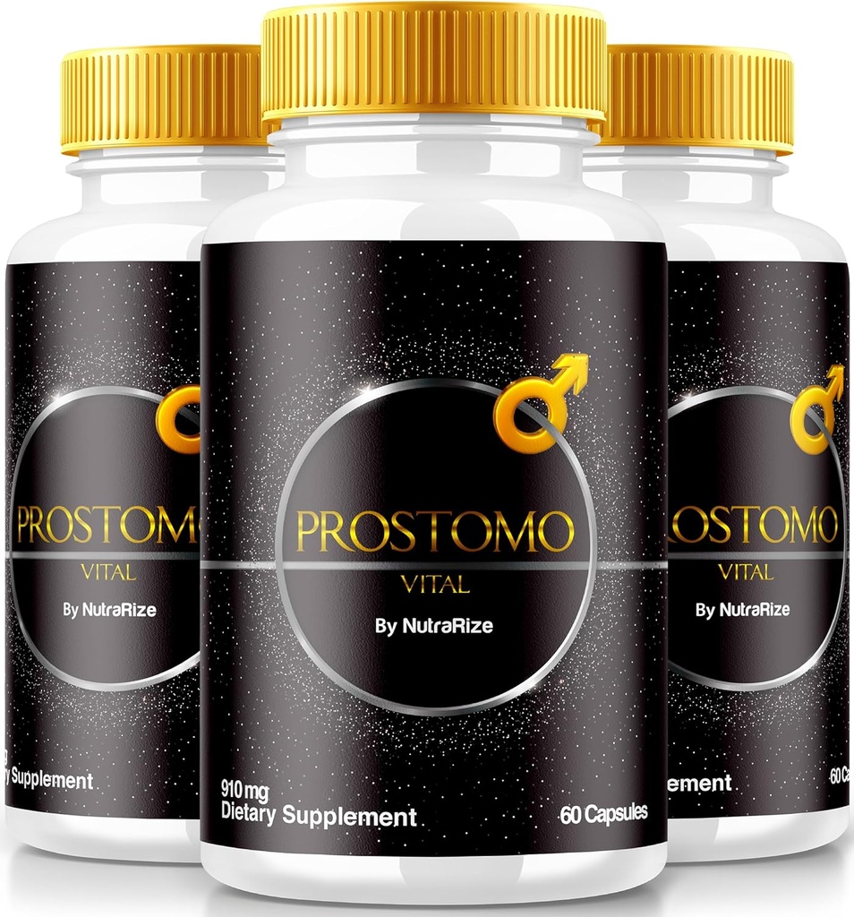 (3 Pack) Prostomo Capsules - Official Formula to Support Prostate Heath, All Natural Supplement to Regain Control & Achieve Overall Wellness, Premium Pros Tomo Pills Review (180 Capsules)