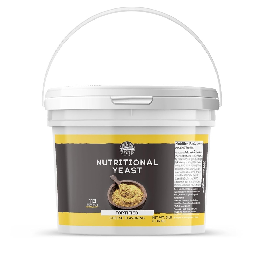 バーチ&メドウ 1 栄養イーストフレークのガロン, ポップコーン, ワイイラノック