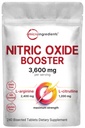 ニトリクト酸化物は男性と女性のためのサプリメント 3,600mg, 240 ビスケット錠 | 80 便益 | L-アルギニンと最大の強度ニトリク酸化物ブースター & L-シトルリン | 筋肉, 循環 & 心臓の健康サポート