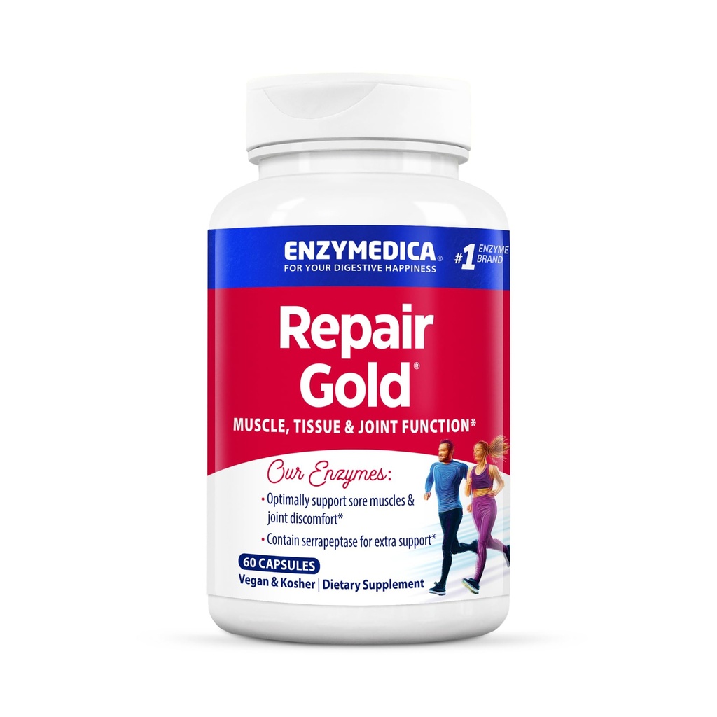 Enzymedica、修理金、Proteolytic酵素、共同サポート補足は、筋肉回復及びティッシュ機能、60の計算を促進します