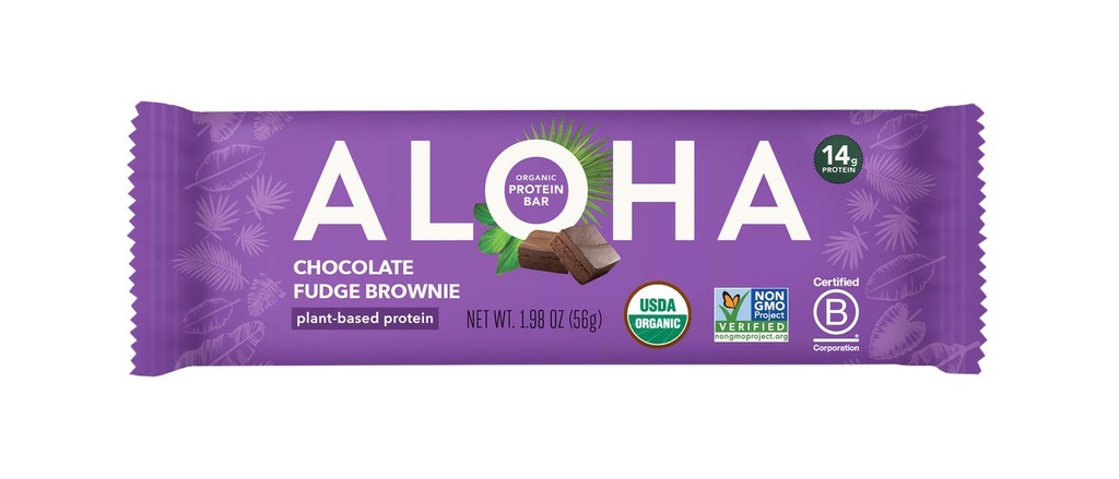 Alohaの有機性植物によって基づく蛋白質棒、1.98 Oz