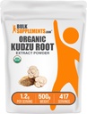 BulkSupplements.comオーガニックKudzu Rootエキスパウダー - Kudzu Rootサプリメント、ハーブサプリメント - Gluten無料、給食あたり1.2g、500g(1.1ポンド)(パッケージ1)