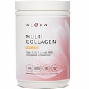 Alayaマルチコラーゲンパウダー - タイプI、II、III、V、X水分解コラーゲンペプチドタンパク質粉末MSM + GC(バニラ)