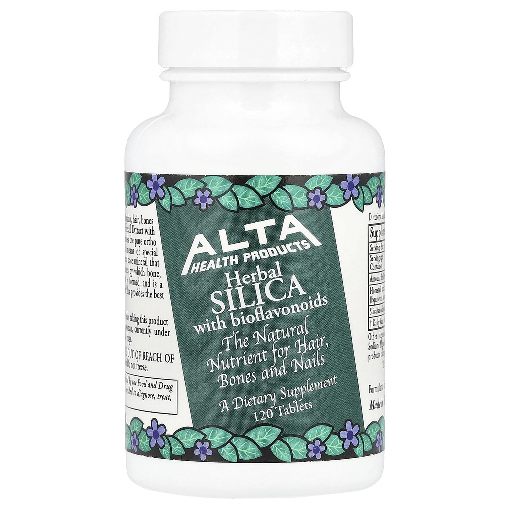 Altaの健康プロダクト、生物flavonoids、タブレット、120の計算が付いている草のSILICA