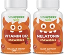 子供のビタミンB12のChewables + Melatonin 1mgのChewablesの束