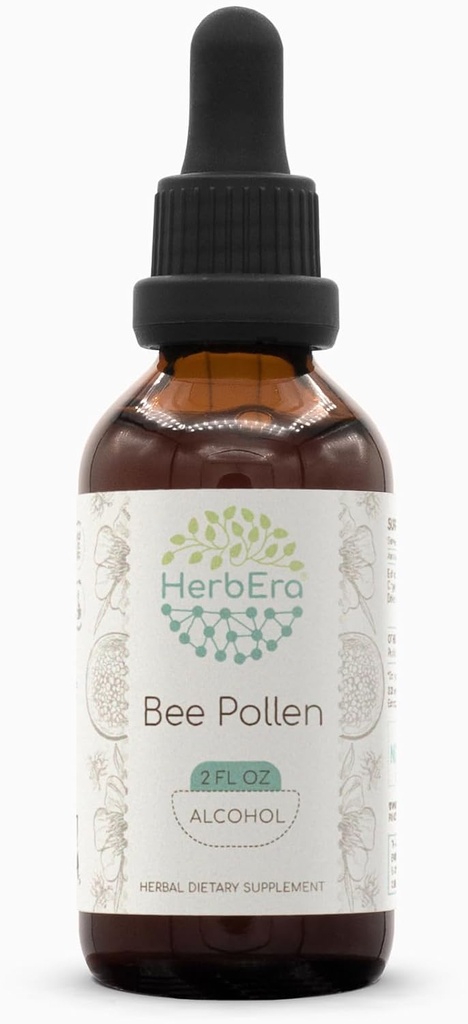 Bee Pollen A60 アルコール草のエキスのチンキ、極度の集中された蜂の花粉(Bee Pollen)によって乾燥される花粉(2 の fl oz)