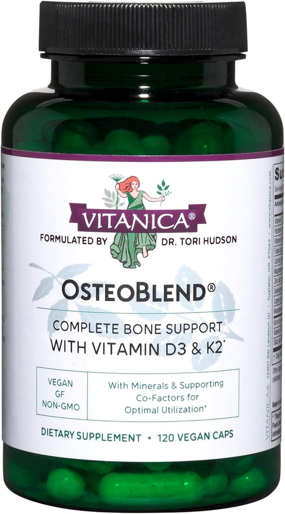 Vitanica, OsteoBlend, 骨のサポート, ビーガン, 120 カプセル
