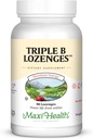 Maxi Health Triple B Lozenges - ビタミンB12&B6&ビオチン - ストロベリー風味 - 90 Chewies - Kosher