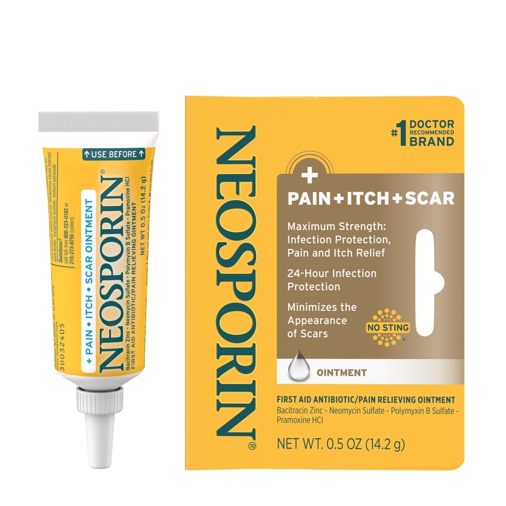 Neosporin の抗生物質の痛み緩和、反取除き、及び Neomycin 及び Bacitracin 亜鉛、マイナー カット、Scrapes 及び焼跡、.5 oz のための 24Hour 感染症の保護との傷の軟膏