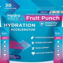 HydroMATE Electrolyte Powder Fruit Punch Hydration Packets Low Sugar 30 Count