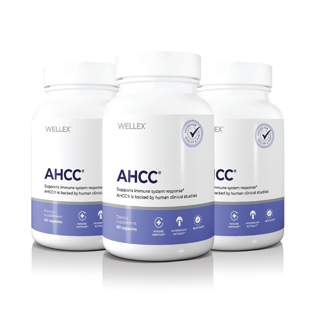 AHCCサプリメント - 最大強度 - 自然な免疫サポート抽出物 - 自然なキラー細胞の活動を維持 - 20 + 人間研究 - 60 ベジギーカプセル(1パック)