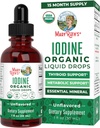 MaryRuth Organic Iodine Liquid Drops | カリウムイオドライド | 1年供給 | 450 給餌 | 甲状腺の健康 | USDA オーガニック| ヴィーガン | GMO | グルテンフリー | 1 Fl Oz
