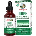 MaryRuth Organic Iodine Liquid Drops | カリウムイオドライド | 1年供給 | 450 給餌 | 甲状腺の健康 | USDA オーガニック| ヴィーガン | GMO | グルテンフリー | 1 Fl Oz