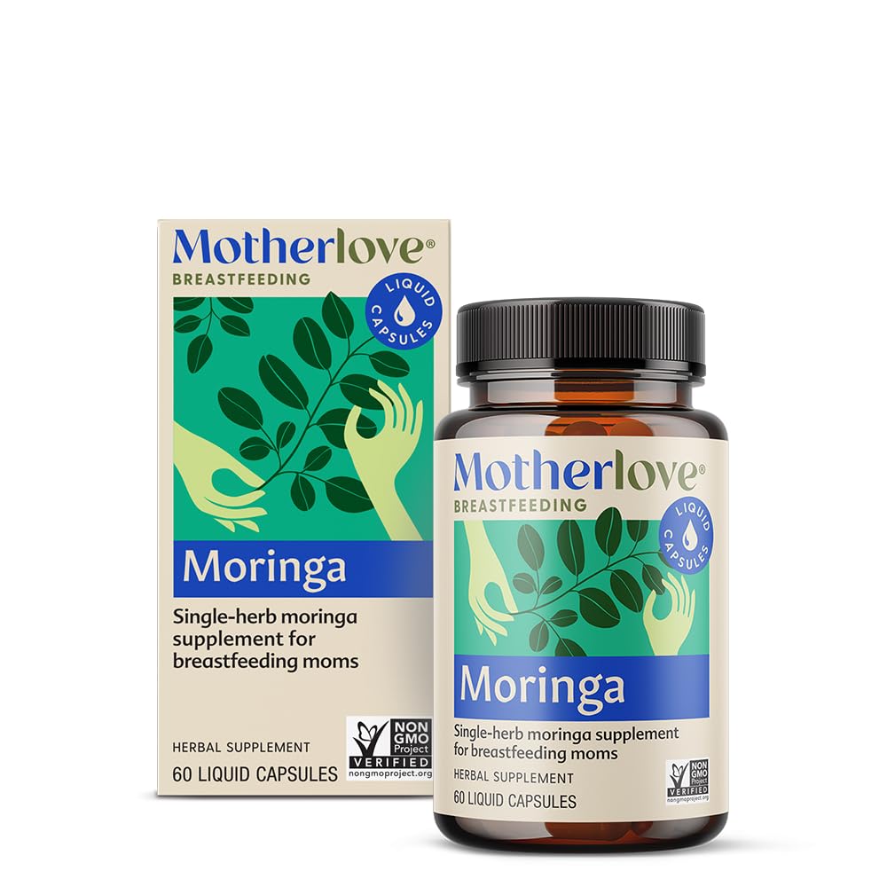 マザーラブモリンガ (60 液体キャップ) 乳液供給をサポートする乳液剤 - Non-GMO、有機ハーブ、ビーガン、コーシャ