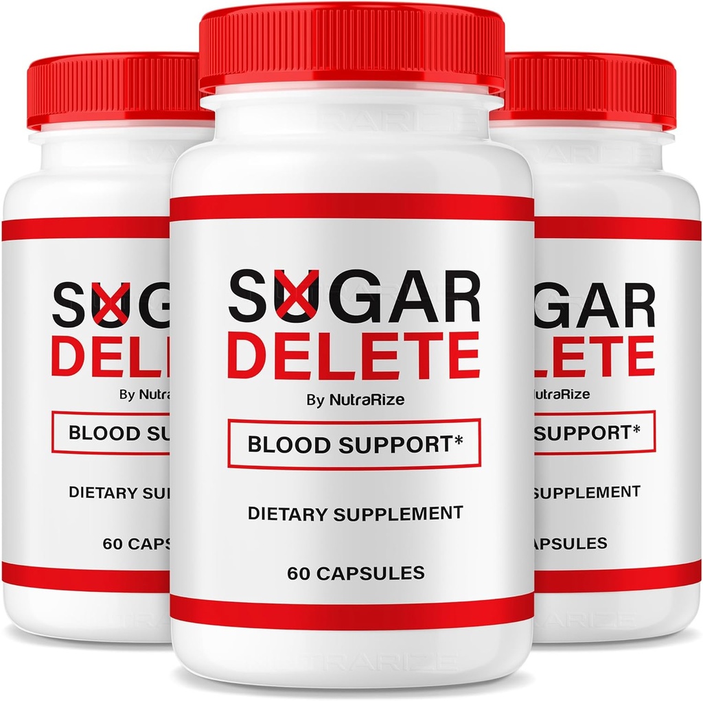 NutraRize (3 Pack) Sugar Delete Capsules, Official Support Formula for Overall Health, Sugar Delete Pills to Maintain Healthy Stable Levels, Premium SugarDelete Pastillas Review (180 Capsules)