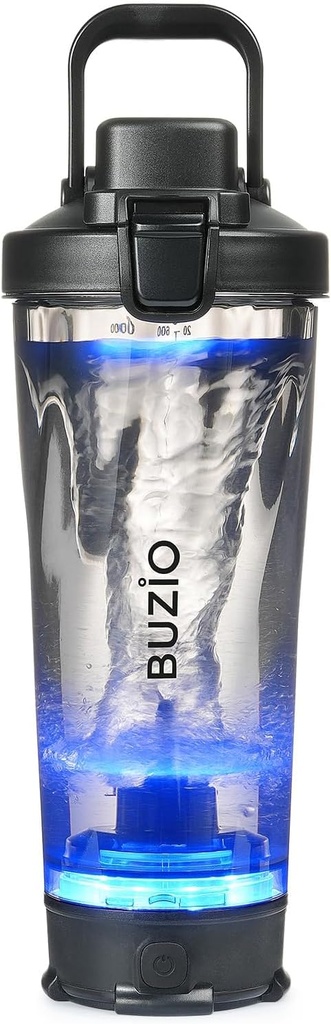 BUZIO電気蛋白質のシェーカーのびん、24のozのシェーカーのブレンダーのびん、プロテインのためのUSBの再充電可能なブレンダーのびんはシェーカーのコップ、Tritan、黒いとなされる携帯用大きいスポーツ水差しを混合します