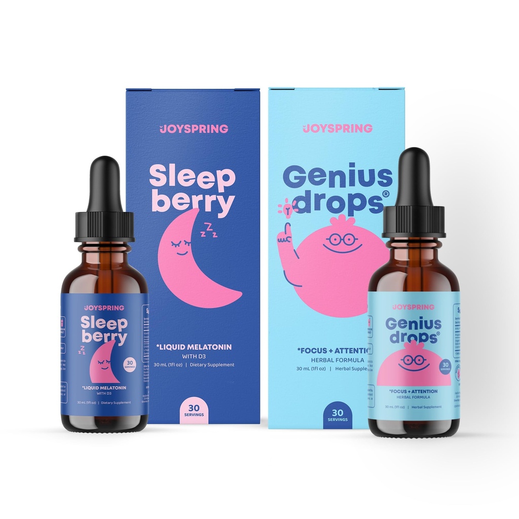 JoySpring Geniusは、子供の睡眠サポートのための脳のサプリメントとSleeBerry Melatoninをドロップします
