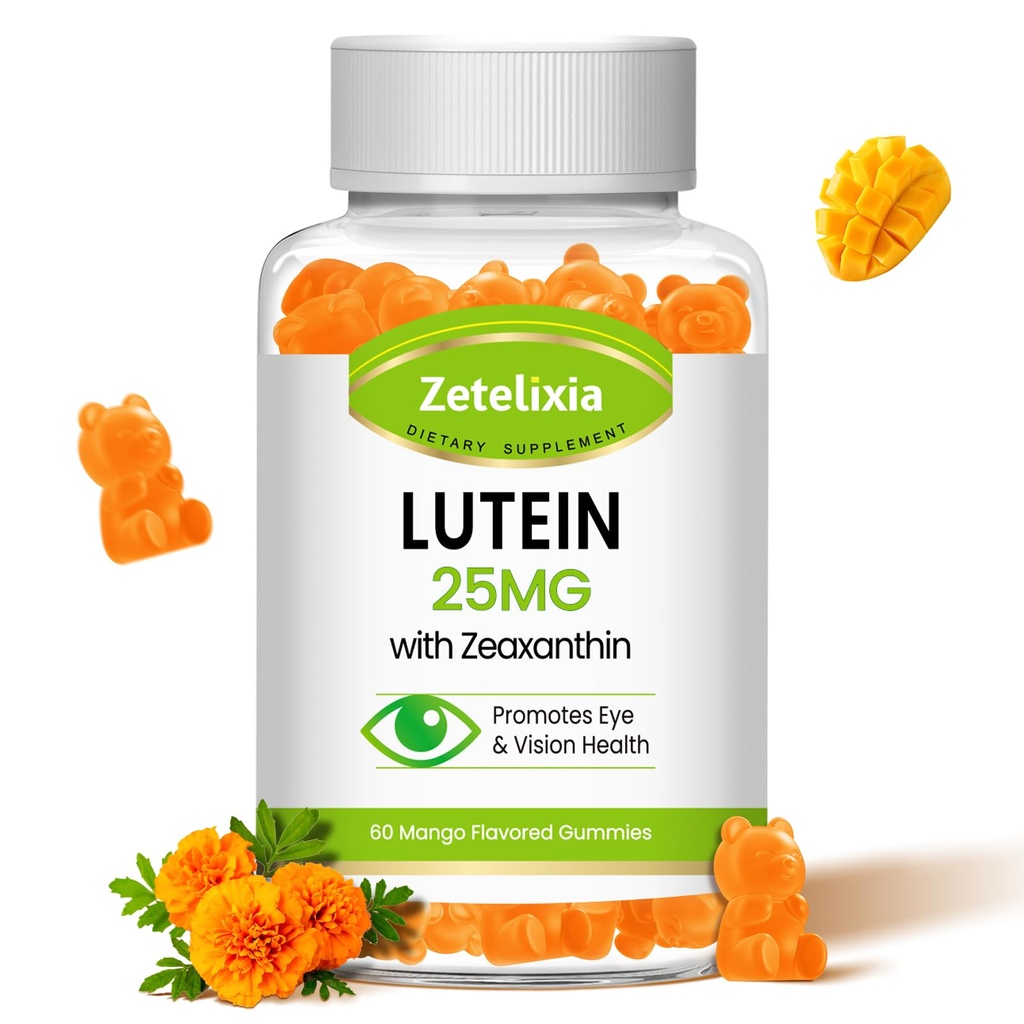 ルテイングミー25mg - 大人のための目のビタミンルテイン及びゼアキサンチンの目の健康の補足、砂糖の自由な目の健康のグミの補足-サポート ビジョン、Macular、青いライトろ過(60の計算)