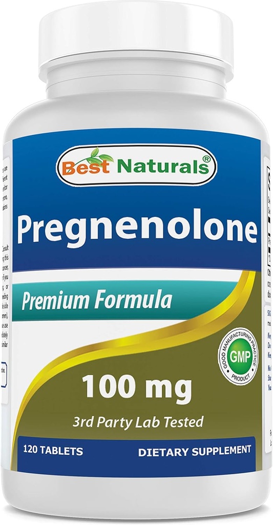最高のNaturals Pregnenolone 100のmg 120のタブレット