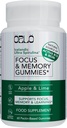Orlo Focus & Memory Gummies – ライオンのマネ、L-テアニン、ホスファチジルセリン、スピルリナ、ビタミンB6&B12メチルコバラミン(60グミ)と大人のための向知性サプリメント