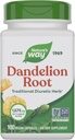 Nature's Way Dandelion Root, Traditional Diuretic Herb*, Vegan Dandelion Root Capsules, 100 Count (Packaging May Vary)