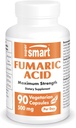 スーパースマート - 1日あたりのフマル酸500mg(最大強度) - ナチュラルサプリメント | 非GMO&グルテンフリー - 90ベジタリアンカプセル