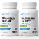 ピュアゲン ラボ マグネシウム タウレート 1500 mg/サービング [高効力] 合計 360 Veggie キャップ、優れた吸収性、非GMO、グルテンフリー、酪農 | アメリカ製