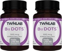 Twinlab B-12 Dots - Energy Production Support Supplements with Vitamin B12-500 mcg, 250 Tablets (2 Pack)