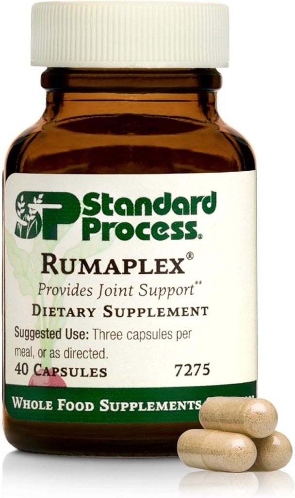 Standard Process Rumaplex - Healthy Liver Support Supplement - Body Health Supplement with Vitamin A & Niacin - Aid Liver Health & Bile Production - 40 Capsules