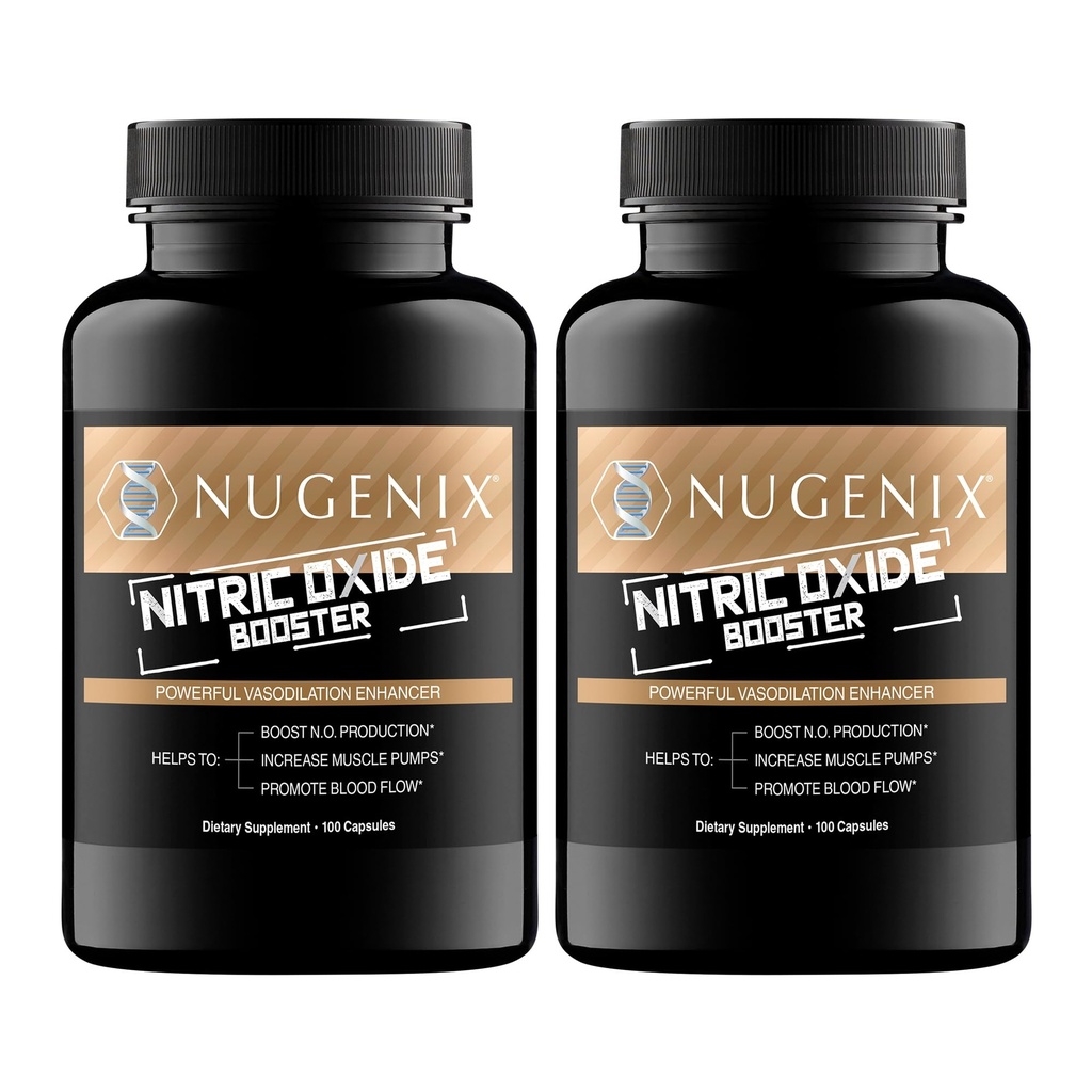 Nugenix Nitric酸化物ブースターの補足 - Nitric酸化物の流れ、L-アルギニン、L-Citrulline、Pineの樹皮のエキス - Vasodilator - 200の計算