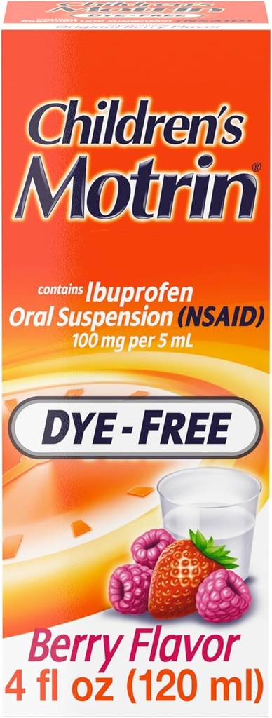 子供のための子供のMotrinの口頭懸濁液の薬、100mg Ibuprofenのベリー風味付けされる4のfl。oz