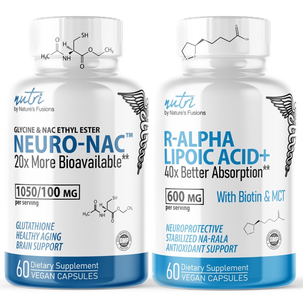 Nature's Fusions Neuro Nac(NACエチルエステル)&Rアルファリポ酸600mg(60ct)