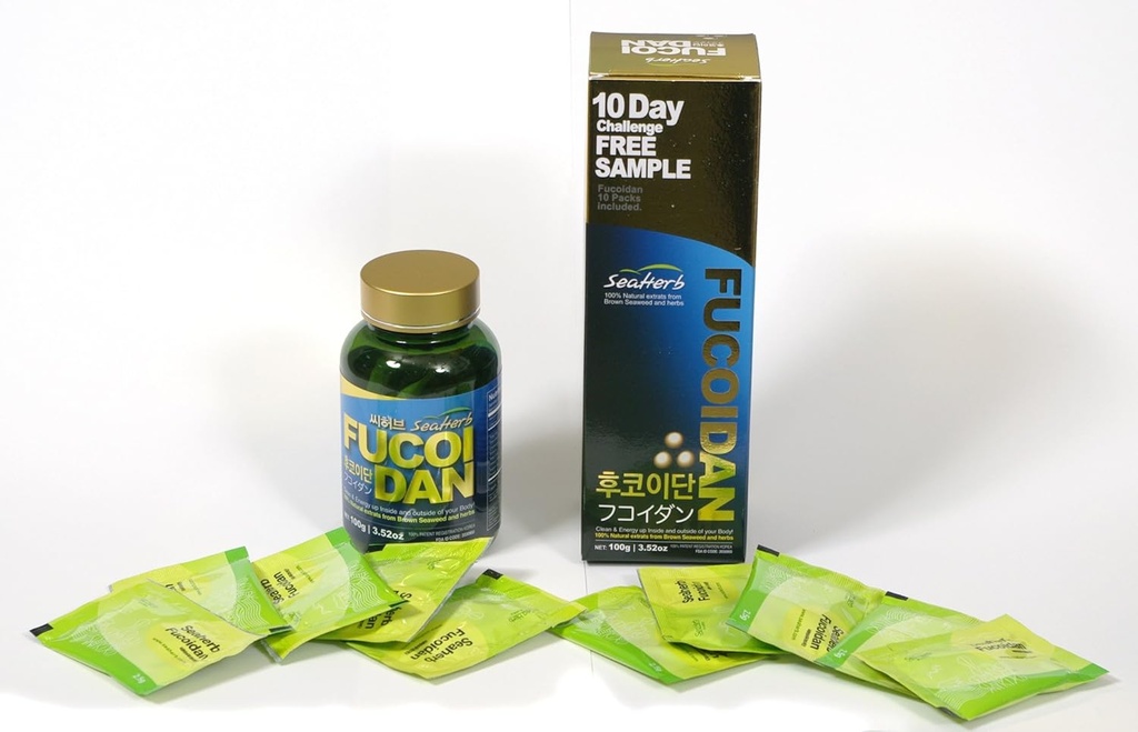 100%の自然なブラウンの海藻のエキスSeaHerbのフコイダンUSFDAは渡しました(FDA ID CODE 2030950) (10Satchets+100g)