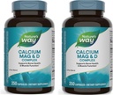 Nature's Way Calcium マグネシウム&ビタミンD3コンプレックス、健康な骨と歯、筋肉機能とリラックス*、グルテンフリー、250カプセル(パッケージ5月Vary) - 2パック