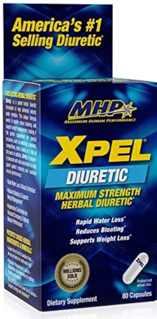 MHP Xpelの食事療法の補足-最高の強さの利尿薬、80のカプセル