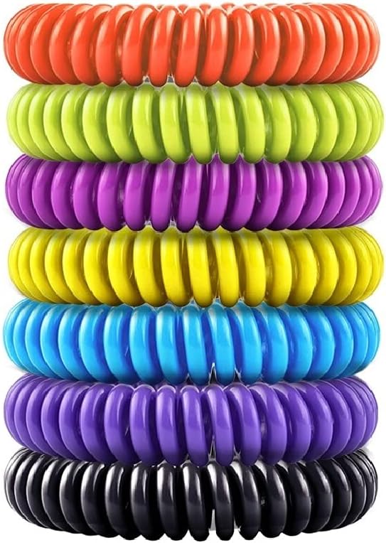 14 Pack Mosquito Bracelets for Kids Adult - Nature Citronella, Lemongrass and Eucalyptus, Up to 350 Hour of Protection