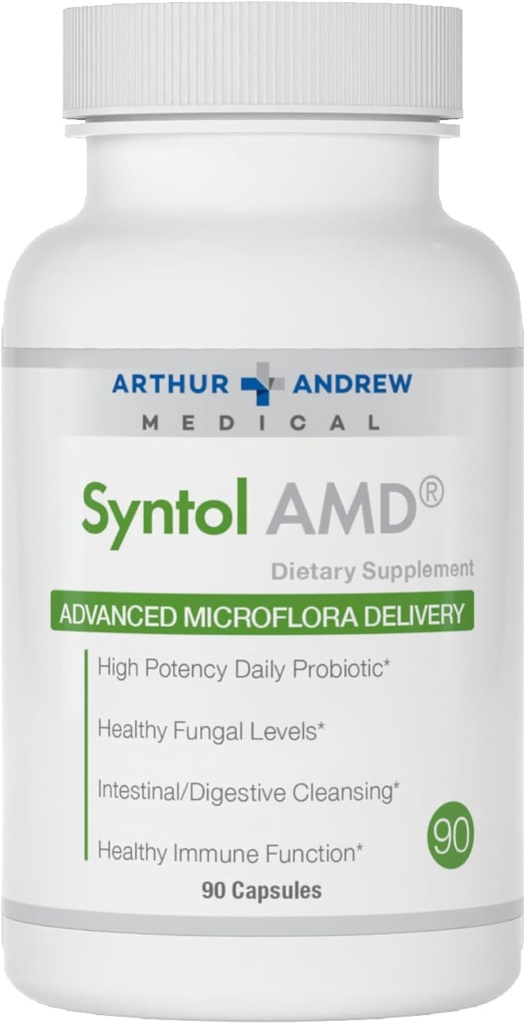 Arthur Andrew Medical, Syntol, 3-in-1 Formula with Probiotics, Prebiotic Fiber & Yeast Cleansing Multi-Enzymes, 90