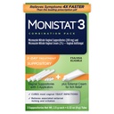 女性のためのMonistat 3-Day Yeastの感染症の処置、3 Miconazoleの腟の坐骨及び外的なItchの救助のクリーム(9gの管)のコンボのパック