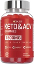 Keto ACVグミー、Apple Cider Vinegar&ビタミンB12 B6 - 男性と女性のために - 60カウント