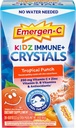Emergen-C Kidz Immune Plusクリスタル、ビタミンC、ビタミンD、ビタミンB、ビタミンB、亜鉛、マンガン、トロピカルパンチ、学校に戻ってエマージ - 28スティックパック