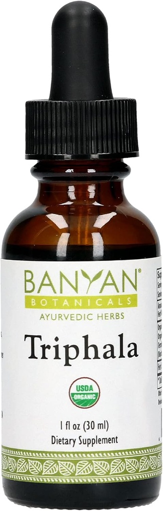 Banyan Botanicals Triphalaの液体の草のエキス–Amlaの有機性Tripalaのエキス、Hariitaki及びBibhitaki–のための毎日のデトックス、規則性及び若返り*– 1oz。–非GMOの持続可能供給されたビーガン