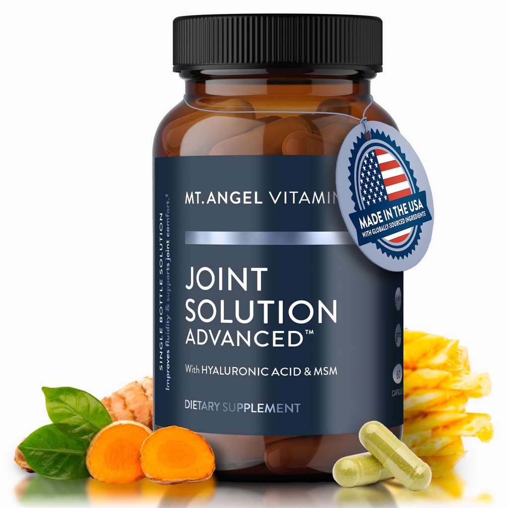 Mt. Angel Vitamins - Curcumin C3コンプレックス、グルコサミン、Hyaluronic酸、Bromelain、Collaagenタイプ2&MSM、流動性を改善し、共同慰めを支えます(60カプセル)