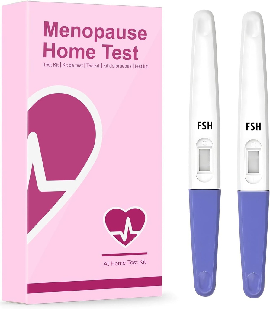 Menopause Test Strips at Home Results in 3 Minutes - FSH Menopause Stage Indicator | Perimenopause Test Strips Help You Determine Your Menopause Levels (2 CT)