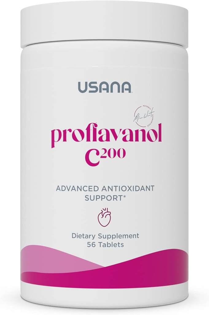 USANA Proflavanol C200 - 心の健康のためのBioflavanoidsおよびビタミンCの高度の酸化防止剤- 56のタブレット- 28の日の供給