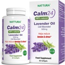 Nattura Calm Aid Lavender Oil Pills - 500mg - 60 Softgels - 100%ナチュラルで、ストレスを軽減し、ボディ&マインド、非GMO、認定コザーのために Calming