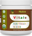 Nutra Adaptogen Blend Organic Superfoodスムージーパウダー | Maca、Ashwagandha、Rhodiola、Ginseng、マッシュルーム、その他 | スーパーフードブレンド アダプトゲンスムージーブースターパウダー 8oz