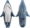 Shark Blanket Hoodie Onesie, Shark Onesie Adult, Shark Sleeping Bag for Adult (XXL)