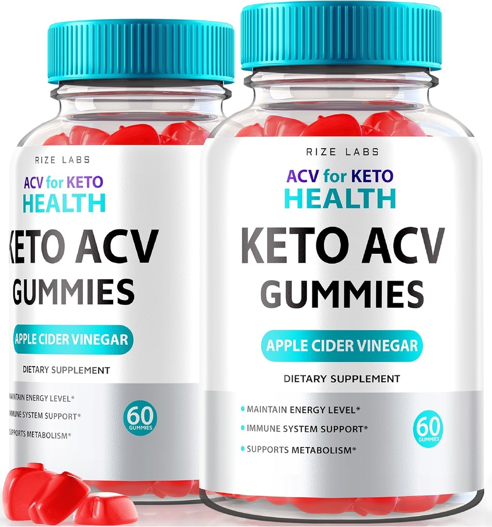 rize labs - ACV for Keto Health Gummies - 750mg Advanced Weight Loss with Apple Cider Vinegar ACV Supplement for Belly Fat (120 Gummies)