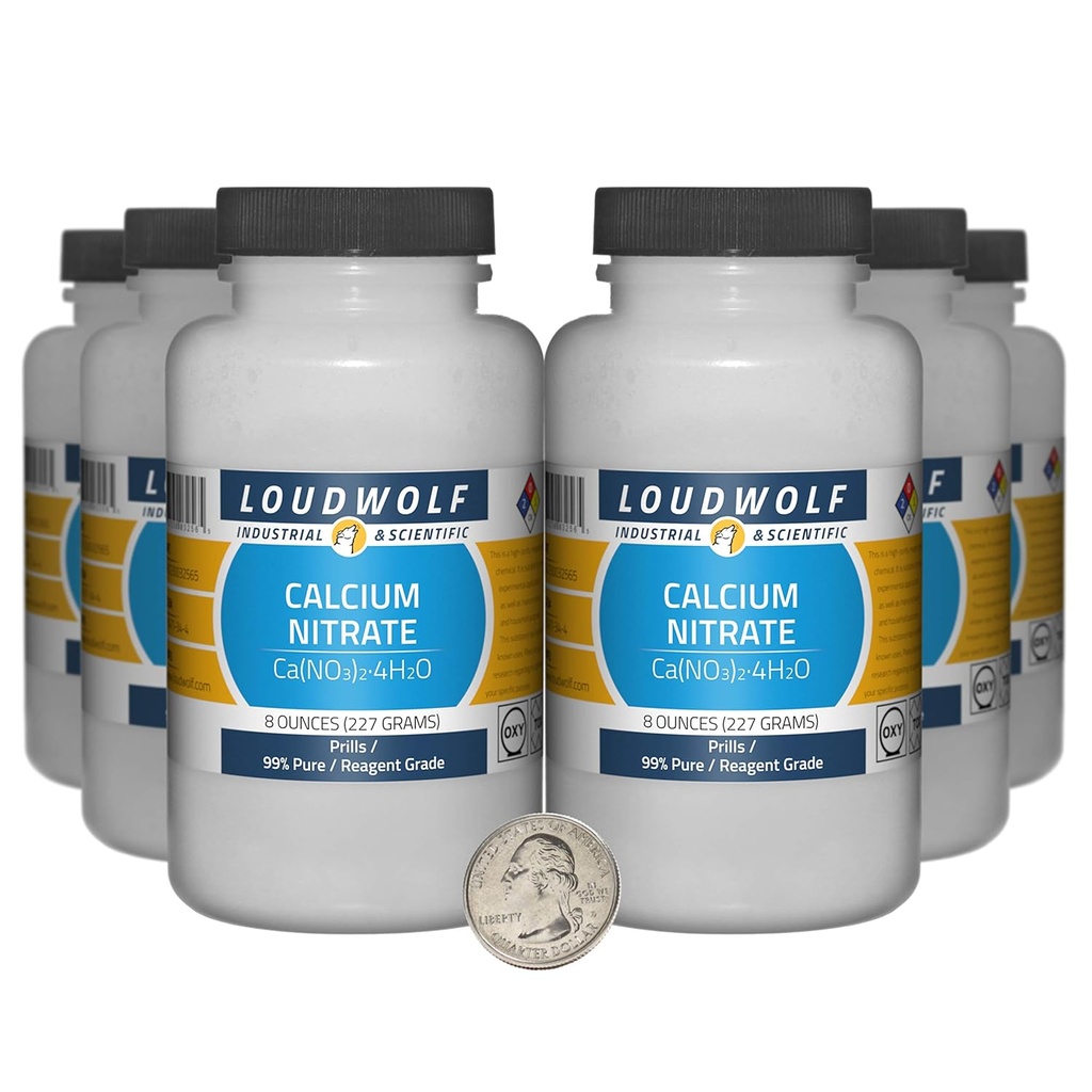カルシウム 硝酸塩/3ポンド/6本のびん/99%の純粋な試薬の等級/真珠